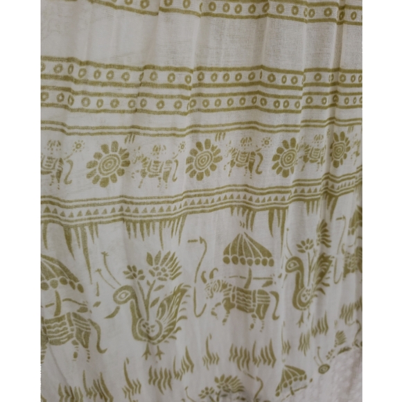 Free People Endless Summer Halter Maxi Large Backless Olive & Cream - Picture 10 of 10